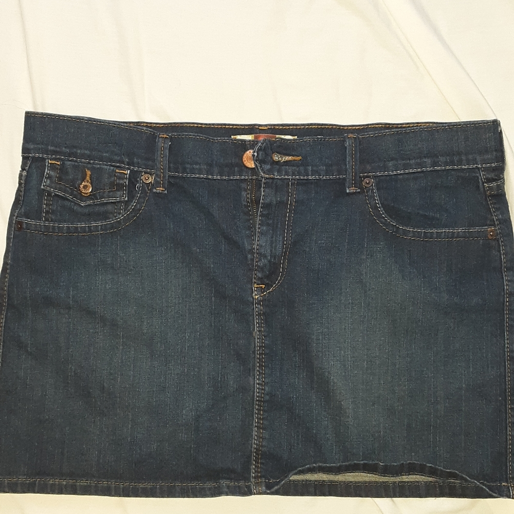 Old navy ultra low waist denim skirt